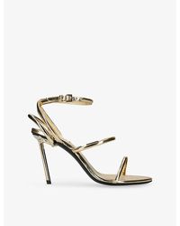 Alaïa - Strappy 90 Leather Heeled Sandals - Lyst