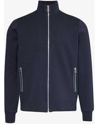 PS by Paul Smith - Funnel-neck Zipped-pocket Cotton-blend Jacket - Lyst