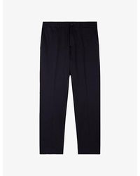 The Kooples - Tapered-Leg Stretch-Cotton Chino Trousers - Lyst