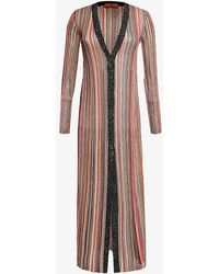 Missoni - Striped Sequin-embellished Knitted Cardigan - Lyst