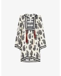 Johanna Ortiz - Caretaker Of The Jungle Linen Mini Dress - Lyst