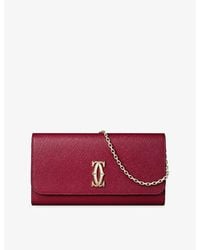 Cartier - C De Leather Wallet-On-Chain - Lyst