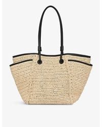 Whistles - Zoelle Double-Handle Straw Tote Bag - Lyst
