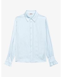 Zadig & Voltaire - Thely Wing-Embellished Satin Shirt - Lyst