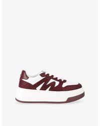 Steve Madden - Dynamo-R Faux-Leather Low-Top Trainers - Lyst