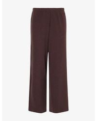 Lounge Underwear - Ribbed Wide-Leg Stretch-Jersey Pyjama Bottoms - Lyst