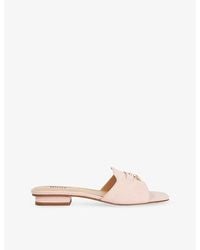 Dune - Lindo Leather Slides - Lyst