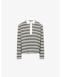 Rag & Bone - Kelly Stripe Cotton Polo Top - Lyst