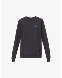 Patagonia - Brand-patch Crewneck Organic-cotton Jersey T-shirt X - Lyst