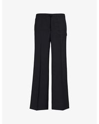 Undercover - Pressed-crease Straight-leg Woven-blend Trousers - Lyst