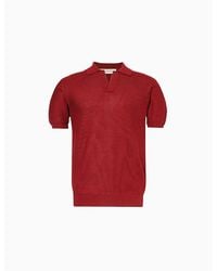 Orlebar Brown - Orlebar Copper Horton Knitted Cotton-Pique Polo Shirt - Lyst