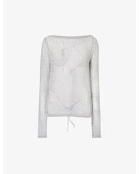 House Of Sunny - Relaxed-fit Long-sleeved Knitted Cardigan - Lyst