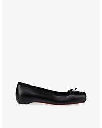 Christian Louboutin - Cassia Nodo Leather Ballet Flats - Lyst
