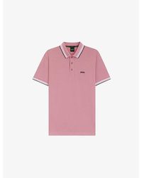 BOSS - Paddy Embroidered-Logo Cotton Piqué Polo Shirt - Lyst