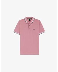 BOSS - Paddy Embroidered-Logo Cotton Piqué Polo Shirt - Lyst