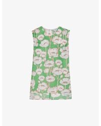 Ted Baker - Kelany Floral-print Sleeveless Woven Top - Lyst