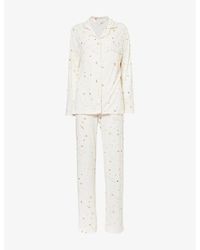 THE NAP CO - Graphic-Print Straight-Leg Stretch-Woven Pyjama Set - Lyst