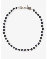 Emanuele Bicocchi - Pearl-embellished Brand-engraved 925 Sterling-silver And Fresh-water Pearl Necklace - Lyst