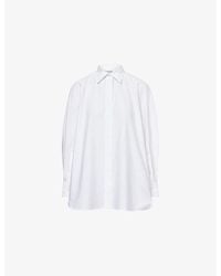 Givenchy - Oversized Cocoon Cotton-Poplin Shirt - Lyst