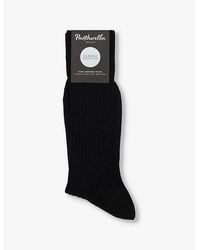 Pantherella - Laburnum Branded Wool-Blend Socks - Lyst
