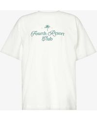 4th & Reckless - Phi Phi Logo-print Regular-fit Cotton-jersey T-shirt - Lyst