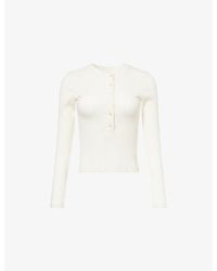 Citizens of Humanity - Varra Henley Cotton-Jersey Top - Lyst