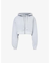 GYMSHARK - Everywear Comfort Brand-print Cotton-jersey Hoody - Lyst