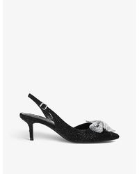Carvela Kurt Geiger - Regal Bow-embellished Heeled Court Shoes - Lyst
