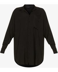 Myra Swim Xander Relaxed-fit Woven Shirt - Black