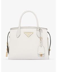Prada - Kristen Saffiano Mini Leather Top-handle Bag - Lyst