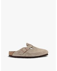 Birkenstock - Boston Narrow-Fit Suede Clogs - Lyst