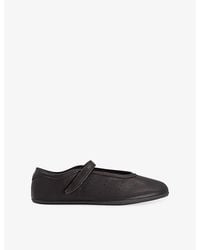 adidas - Stan Smith Leather Ballet Flats - Lyst