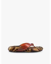 Kurt Geiger - Eagle Woven Flip-Flops - Lyst