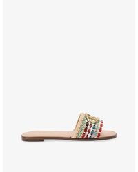 Steve Madden - Kora Flat Raffia Sandals - Lyst