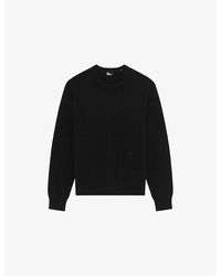 The Kooples - Crewneck Relaxed-Fit Stretch Cashmere-Blend Jumper - Lyst