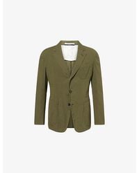 dunhill - Cavendish Single-Breasted Cotton And Silk Blend Blazer - Lyst
