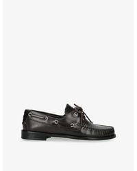 Aeyde - Harris Leather Moccasin Flats - Lyst