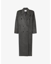 Frankie Shop - Gaia Double-Breasted Wool-Blend Coat - Lyst