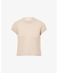 ME+EM - Baby Tee Shrunken Cashmere Knitted T-Shirt - Lyst