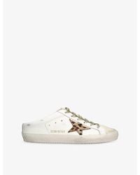 Golden Goose - Super-Star Sabots Pony-Hair And Leather Trainers - Lyst