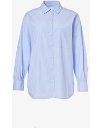 FRAME - Patch-pocket Cotton-poplin Shirt - Lyst