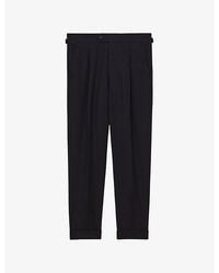 Reiss - Flush Slim-Fit Wool-Blend Trousers - Lyst