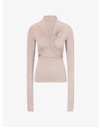 Rick Owens - Prong Cut-Out Stretch-Jersey Top - Lyst