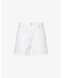FRAME - The Everyday High-Rise Denim Shorts - Lyst