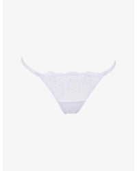 Bluebella - Marseille Semi-Sheer Stretch-Lace Thong - Lyst