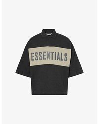 Fear Of God - Panelled Crop Cotton-Jersey Polo Top - Lyst