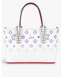 NEW $1790 CHRISTIAN LOUBOUTIN PVC Spikes East West Small Cabata Tote M -  MyDesignerly