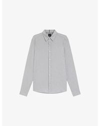 BOSS - Collared Regular-Fit Cotton-Blend Shirt - Lyst