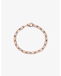 Cartier - Santos De Medium 18Ct Rose- Chain Bracelet - Lyst