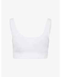 Hanro - Touch Feeling Padded Crop Stretch-Woven Top - Lyst